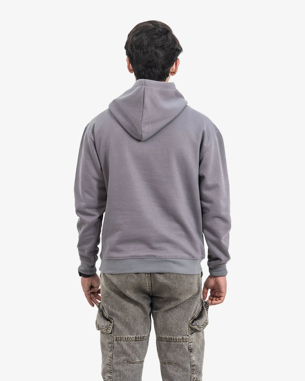 Light Grey Regular Fit Hoodie A Simple Brand.