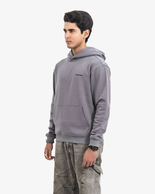 Light Grey Regular Fit Hoodie A Simple Brand.