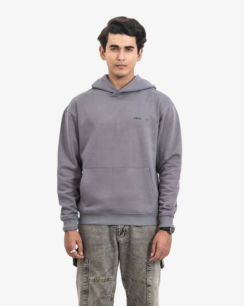 Light Grey Regular Fit Hoodie A Simple Brand.